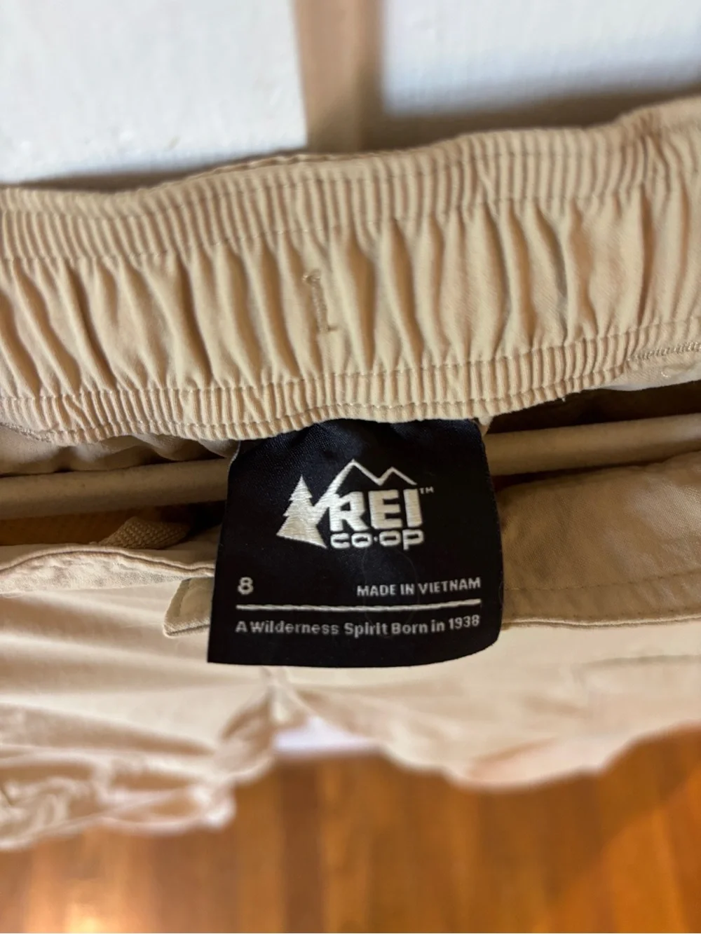 REI Khaki Convertible Cargo Pants with Zip-Off Legs